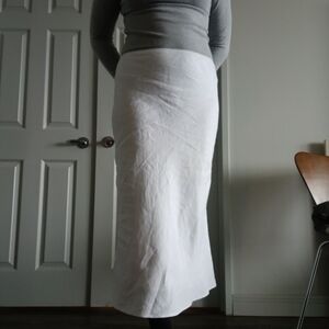 Reformation Layla Linen Skirt Large Petite Maxi or Large Midi